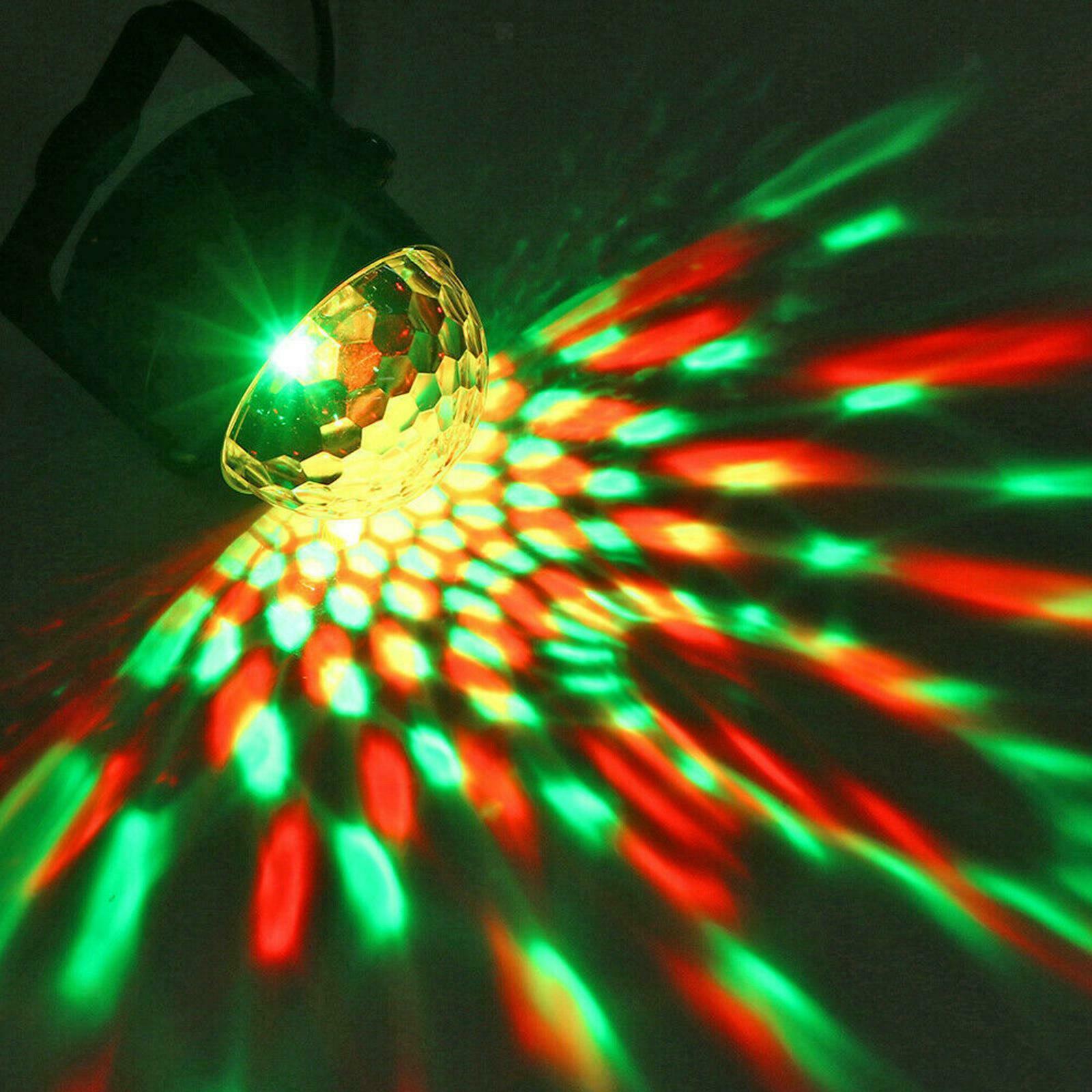 Crystal LED RGB Magic Ball Light Sound Activated Lamp for Dance Party Par