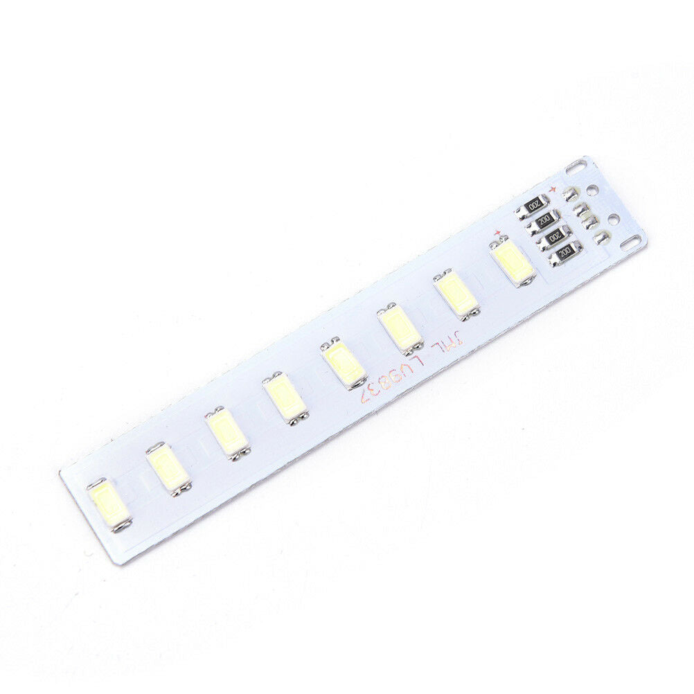 1pc 8 SMD LED PCB Short Rectangle Light Source Aluminum Plate For USB Lightin Pb