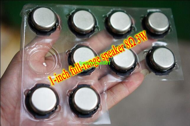 2pcs 1" inch Full-range speaker 8 Ohms 3W Crystal Audio For HAMMAM/JBL