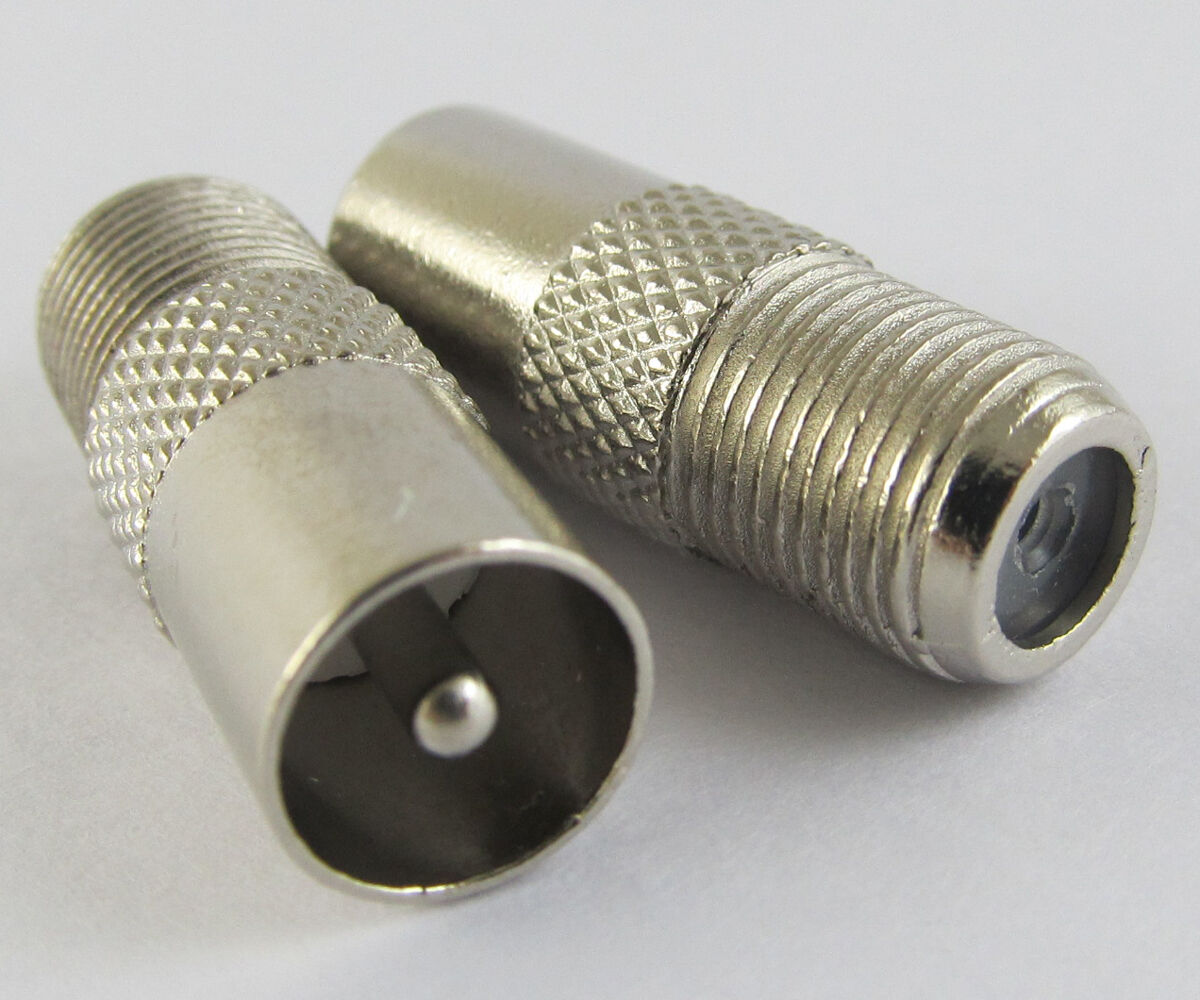 1pc F Female to TV PAL Male Coaxial Connector Video Adapter