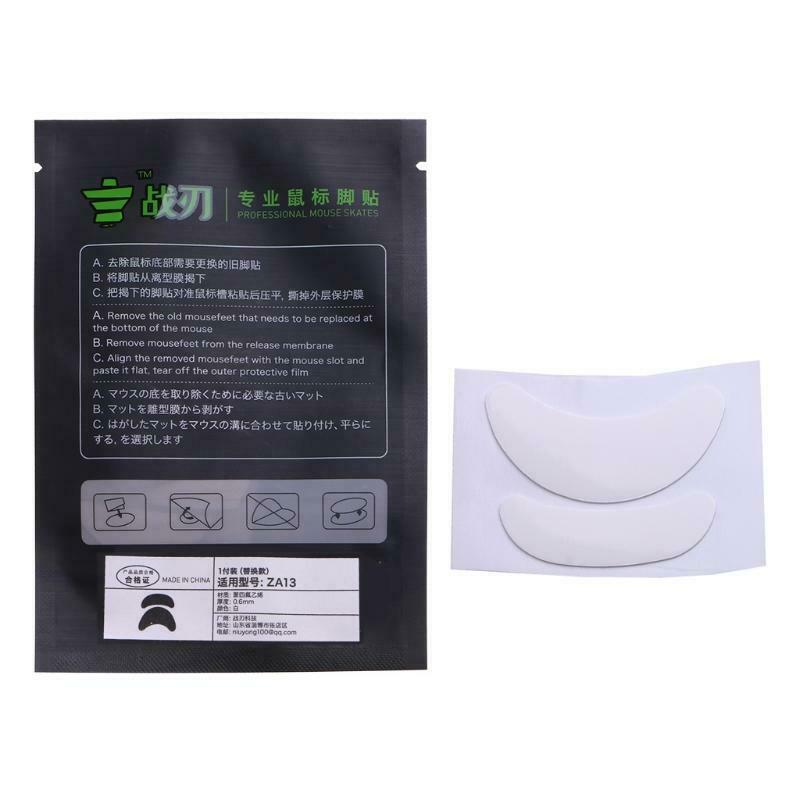 1Set for ZOWIE ZA13 Mouse Skates Mice Upgrade Kit Curved Edges Mouse Feet Pad