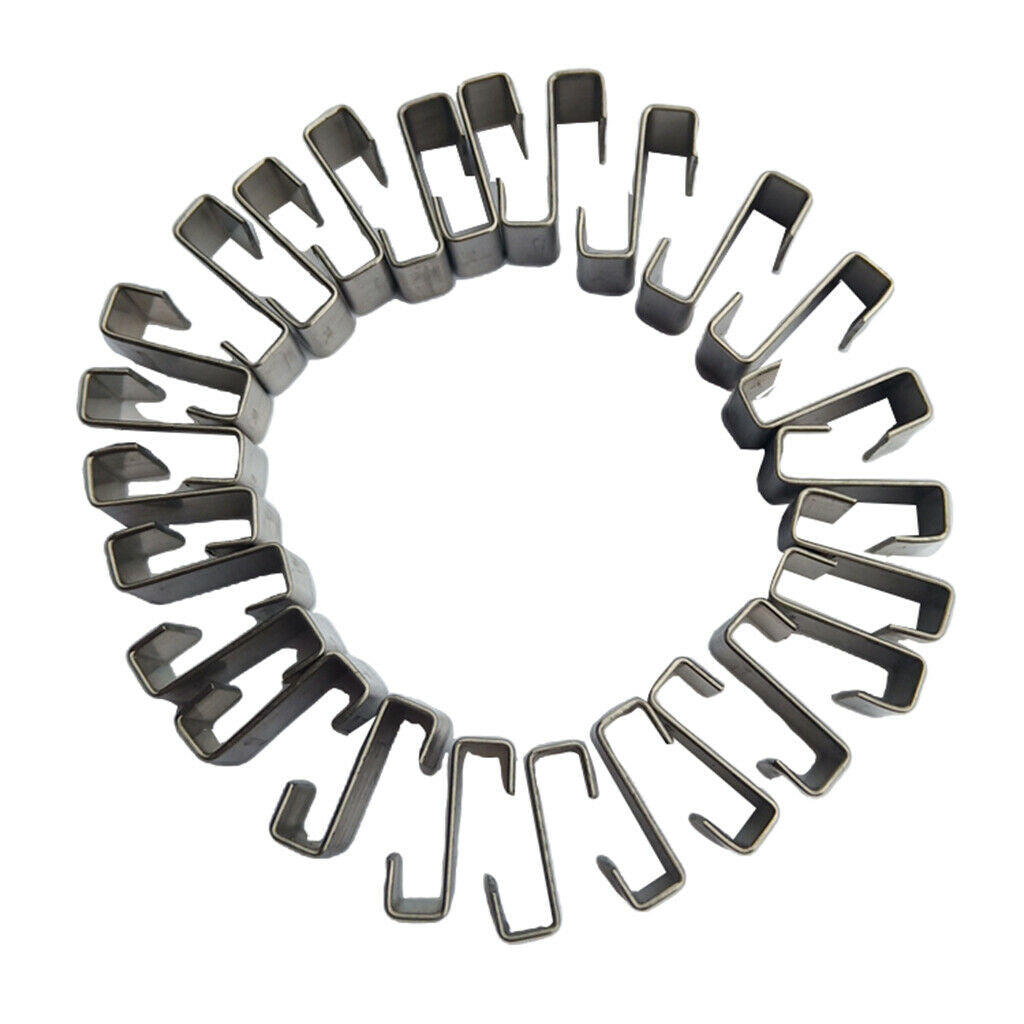25x Stainless Steel Z-Lap Type Greenhouse Glazing Clips Replacement Garden