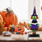 High-Hat Witch Halloween Wooden Desktop Ornaments Creative Decor for Home Indoor