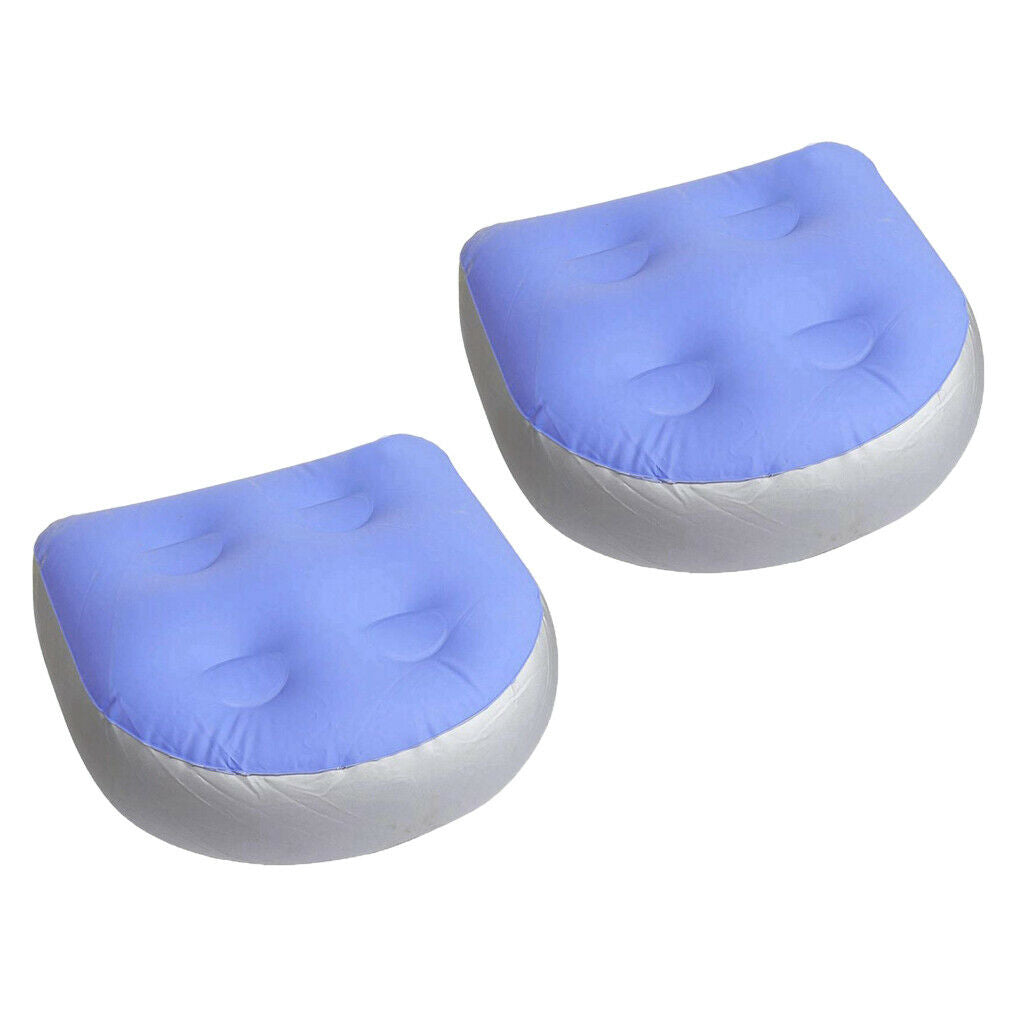 2x Anti-slip Outdoor Spa Booster Seat Soft Inflatable Hot Tub Cushion Pad
