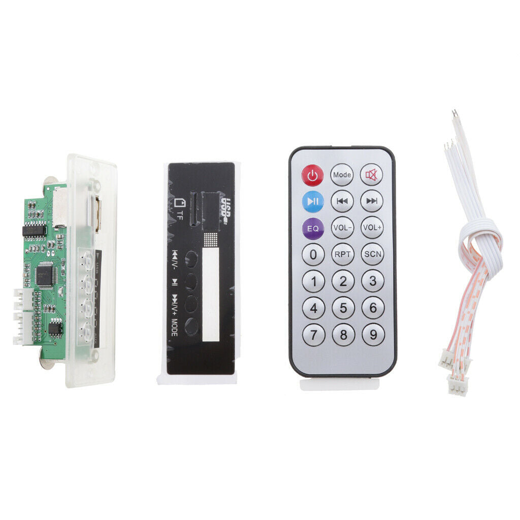 Car Digital Display 12V USB TF Radio MP3 Decoder Board Wireless Audio Module