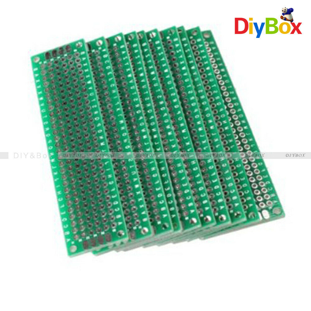 [20PCS] Double Side Prototype PCB Bread board Tinned Universal FR4 20mmx80mm