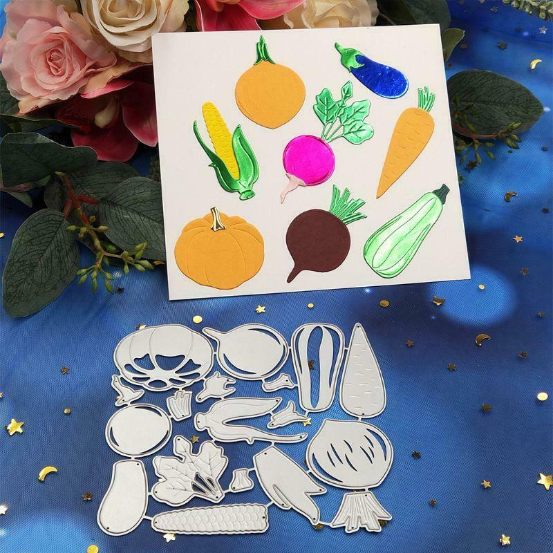Vegetables Metal Cutting Dies Stencil Scrapbooking DIY Album Stamp Paper Emboss