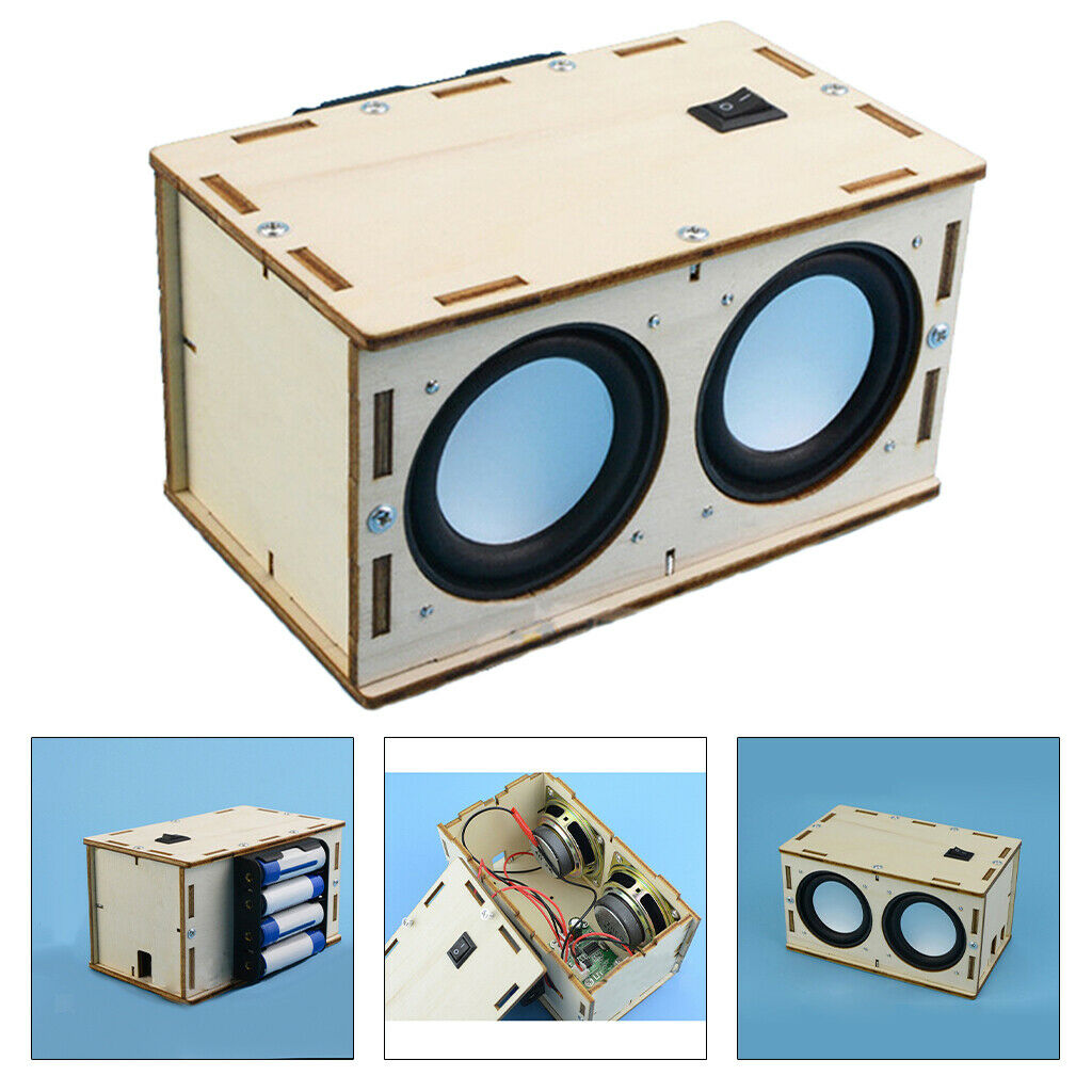 Wood DIY Bluetooth Speaker Material Science Experiment Education Toys Set Toys