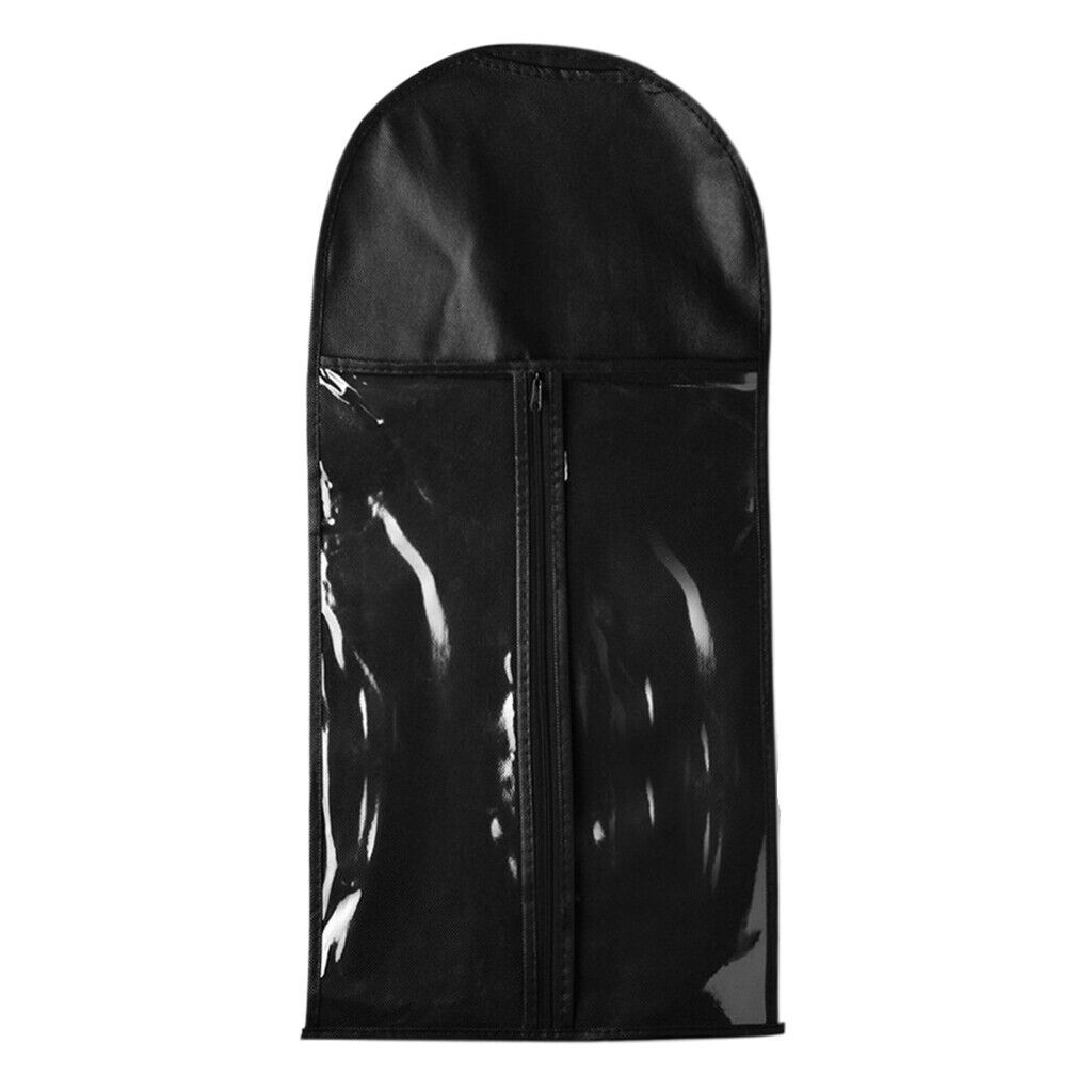 5 Pieces Portable Wigs Toupee Case Protecting Bag Hanger w/ Zipper Closure