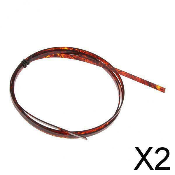 2X Celluloid Guitar Binding Purfling Strip Guitar Body Inlay 1650 x 6 x 1.5mm
