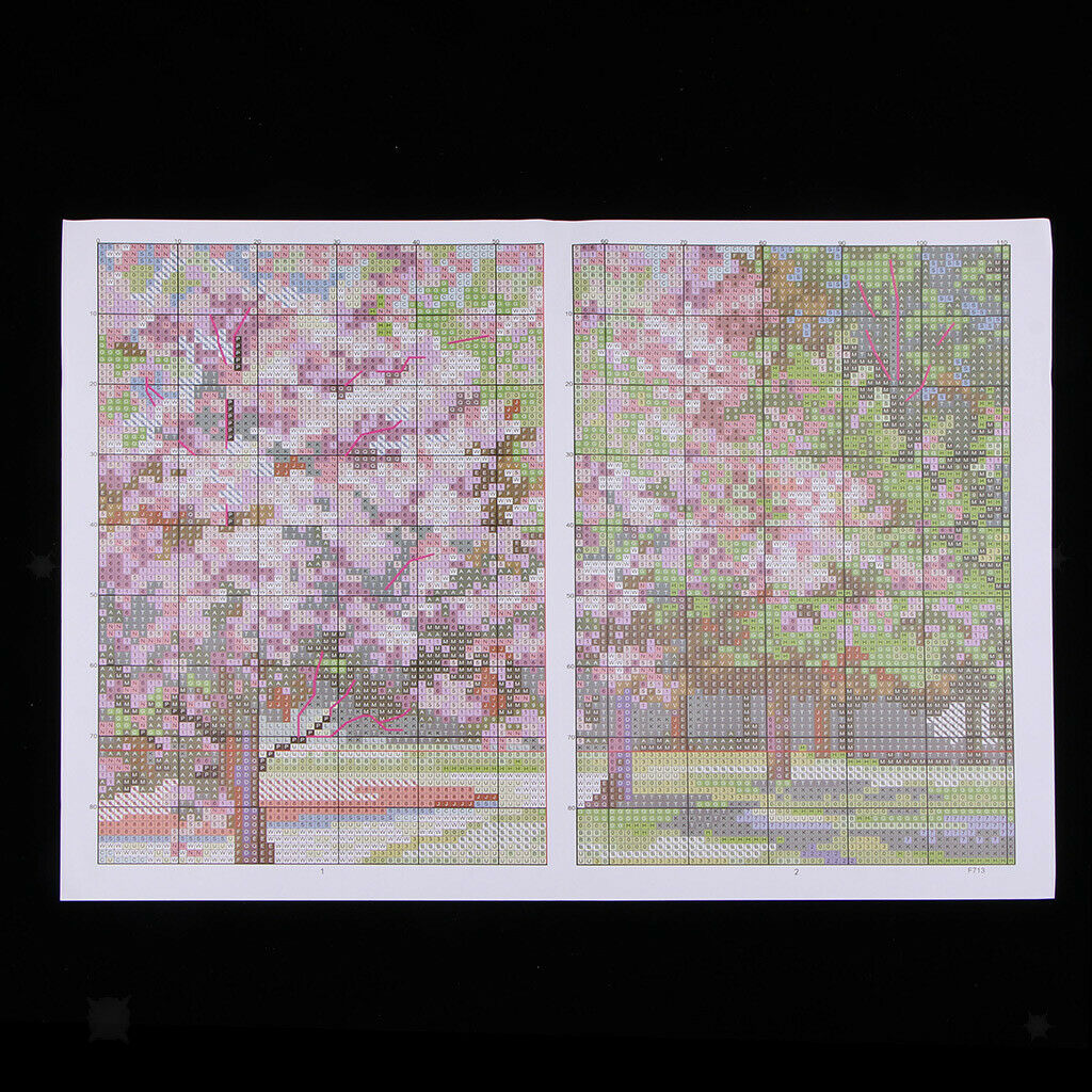 Embroidery Cross Stitch Kits Pre-Printed Pattern Needlework - Spring Scene
