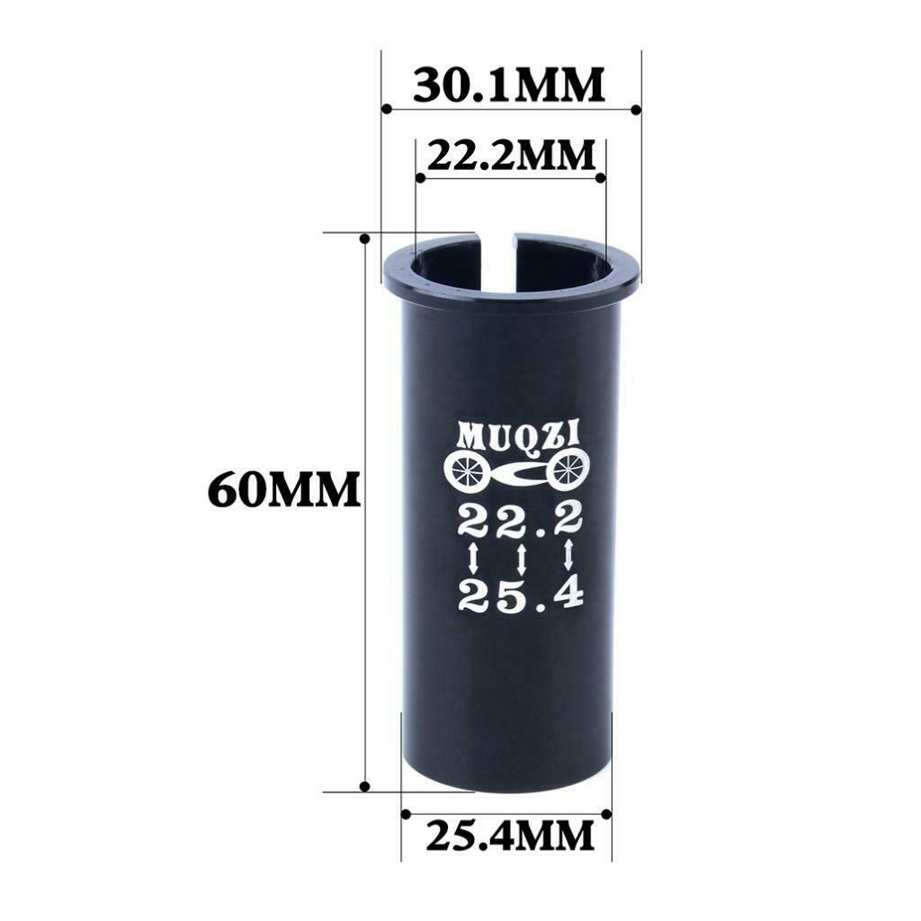 Alloy Bicycle Seatpost Sleeve Shim Mountain Bike Seat Post Tube 22.2mm to 25.4mm