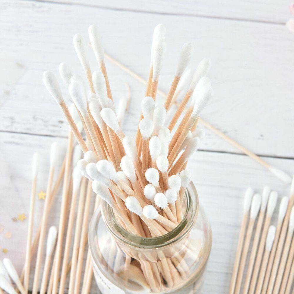 100Pcs 6 Inch Gun Cleaning Cotton Swabs Large Tapered Swabs Gun Clean Brush Set