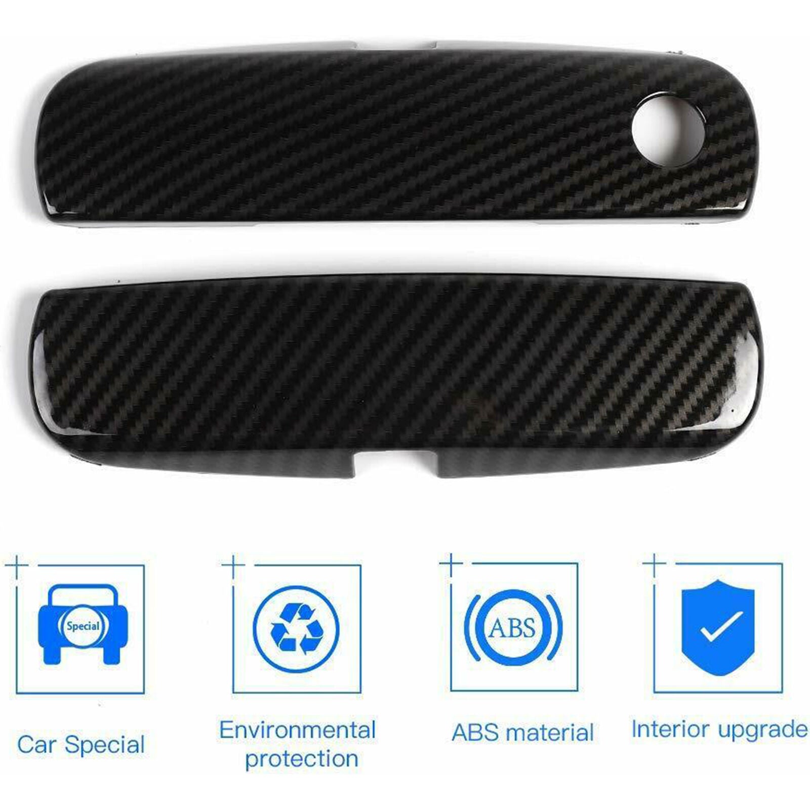 Car Door Handle Trim Cover Accessories for Dodge Challenger 2012-19 Carbon Fiber