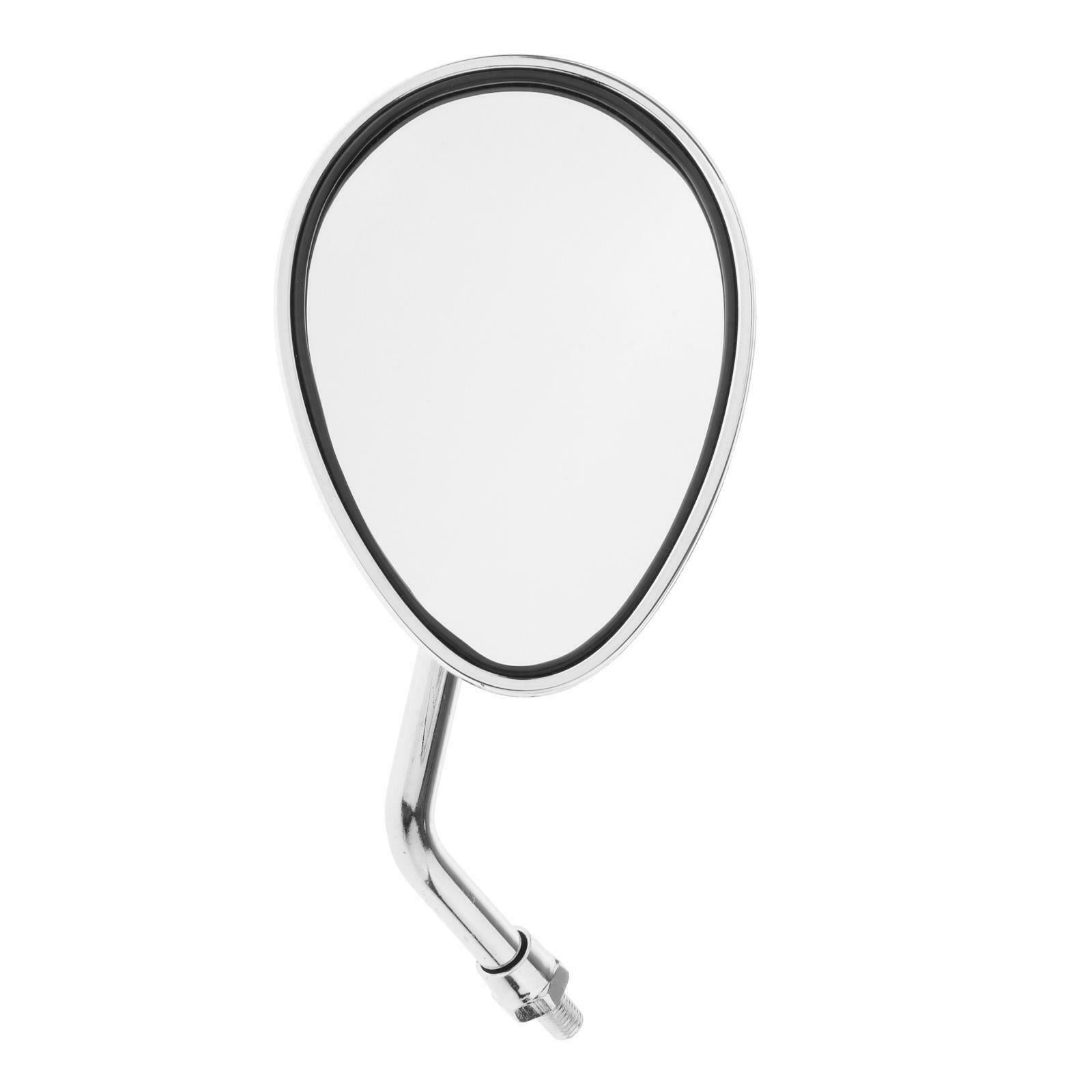 Universal 10mm Chrome Rear View Mirror Bar End Motorcycle Mirrors 2014-19