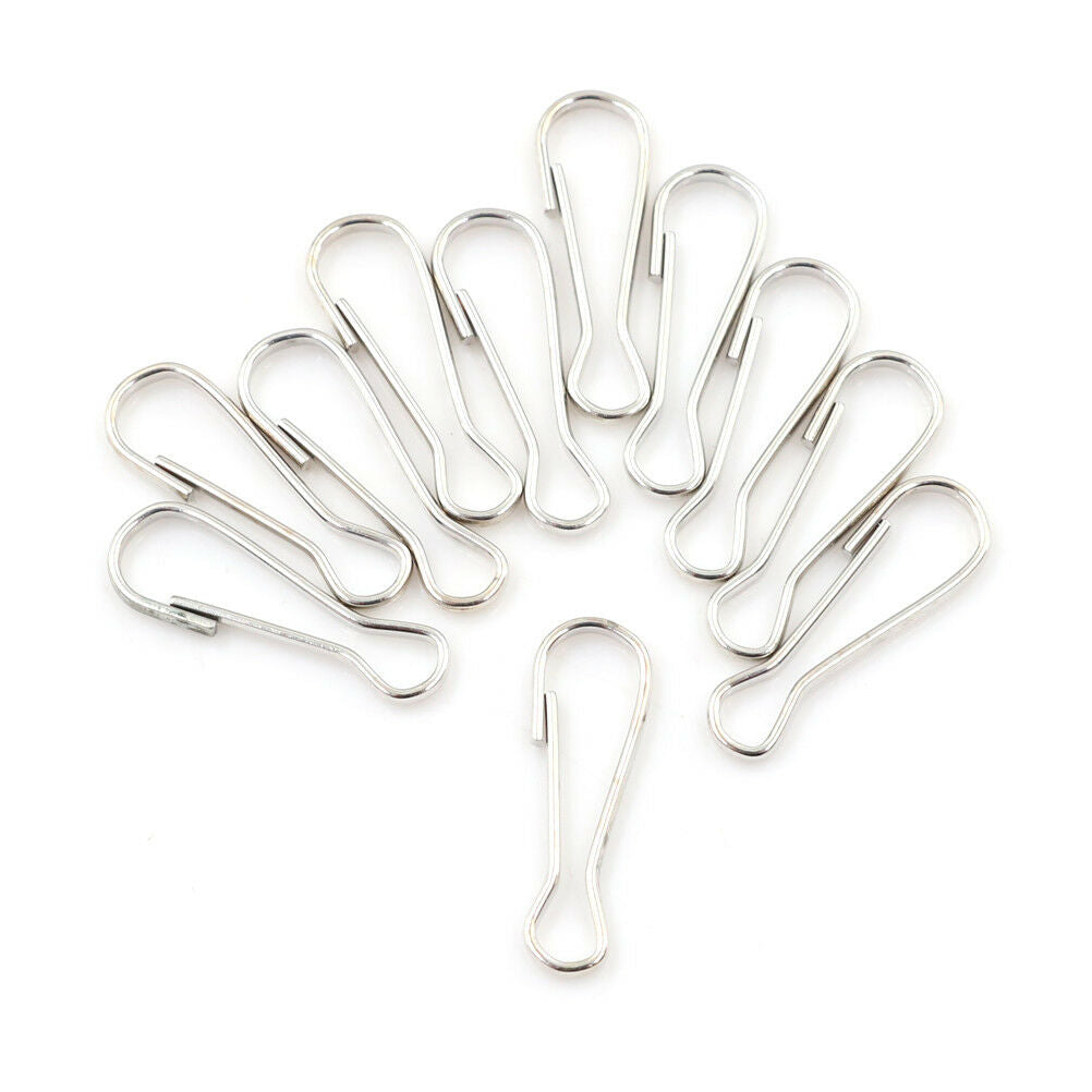 20pcs Metal Lanyard Snap Spring Clips Hooks Findings DIY Length 2.5cm NL