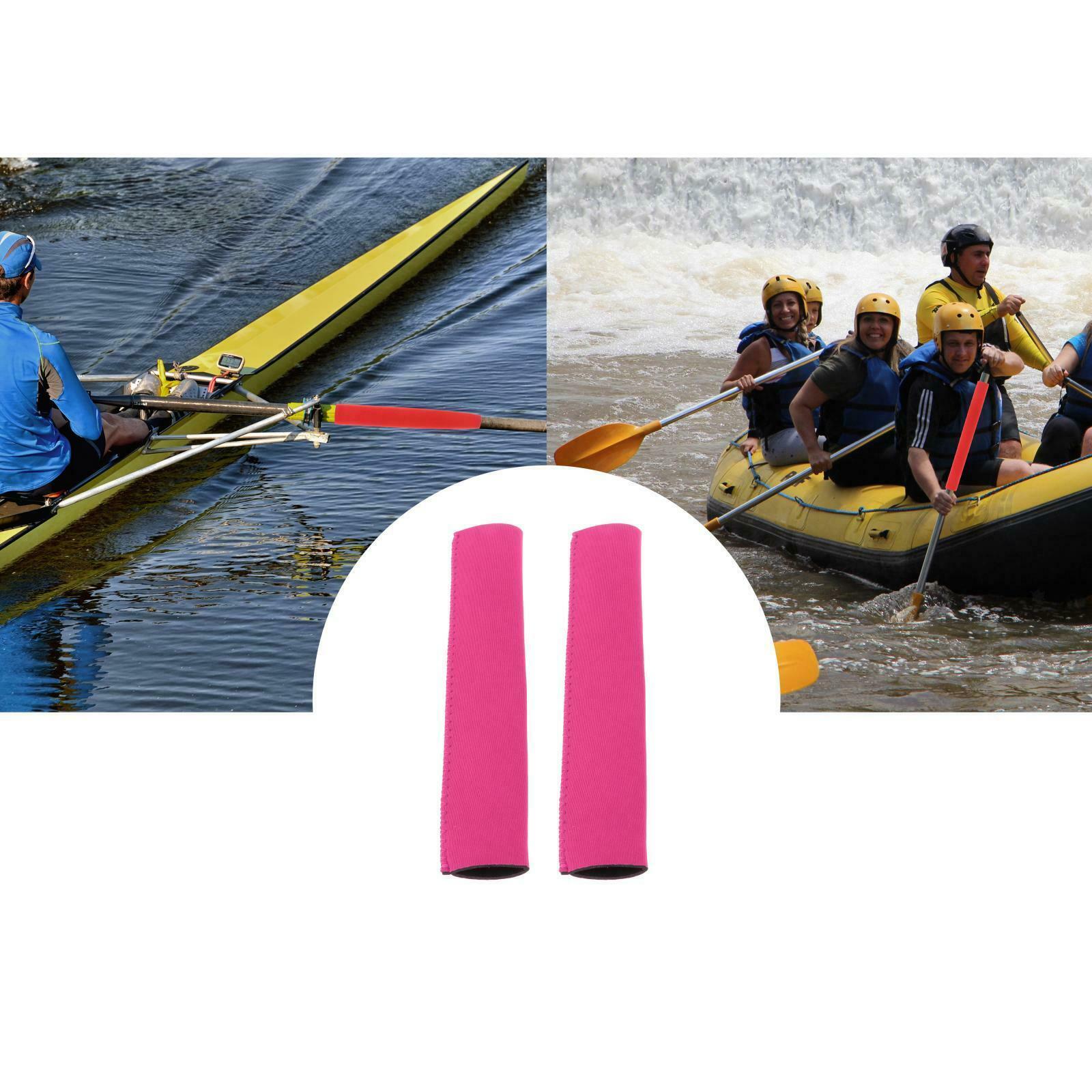 Kayak Paddle Grip 25cm Paddles Shaft Rubs Prevent Protect Sleeves Rose Red