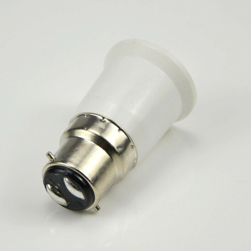 B22(male plug) to E27(female socket) Light Lamp Bulbs Adapter Converter HN US