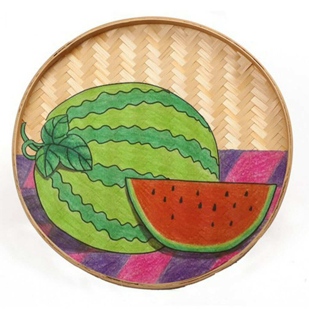 Hand-woven Bamboo Sieve For Fruit, Vegetable, Bread Basket Multifunctional
