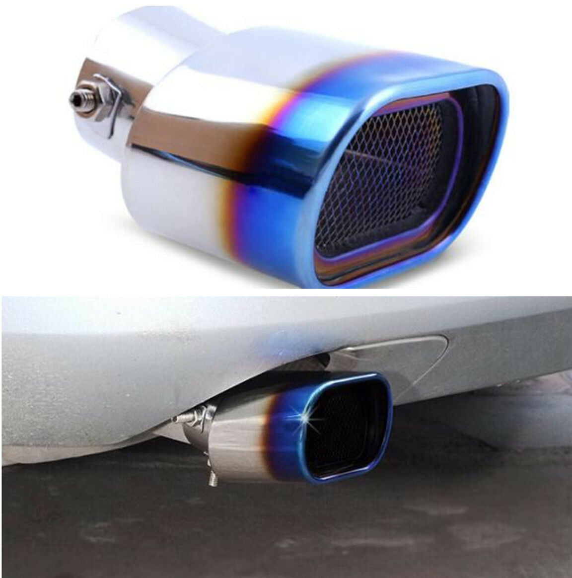 Car Auto Exhaust Pipe Tail Muffler Tip Stainless Steel for Dia Less than 55mm