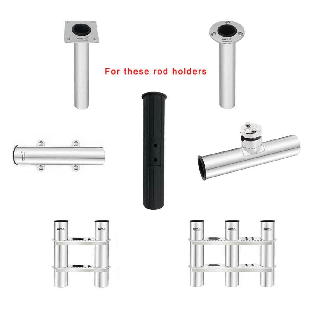 Kayak Canoe Boat 2" Fishing Rod Holder Insert Tube Replacement Accessories
