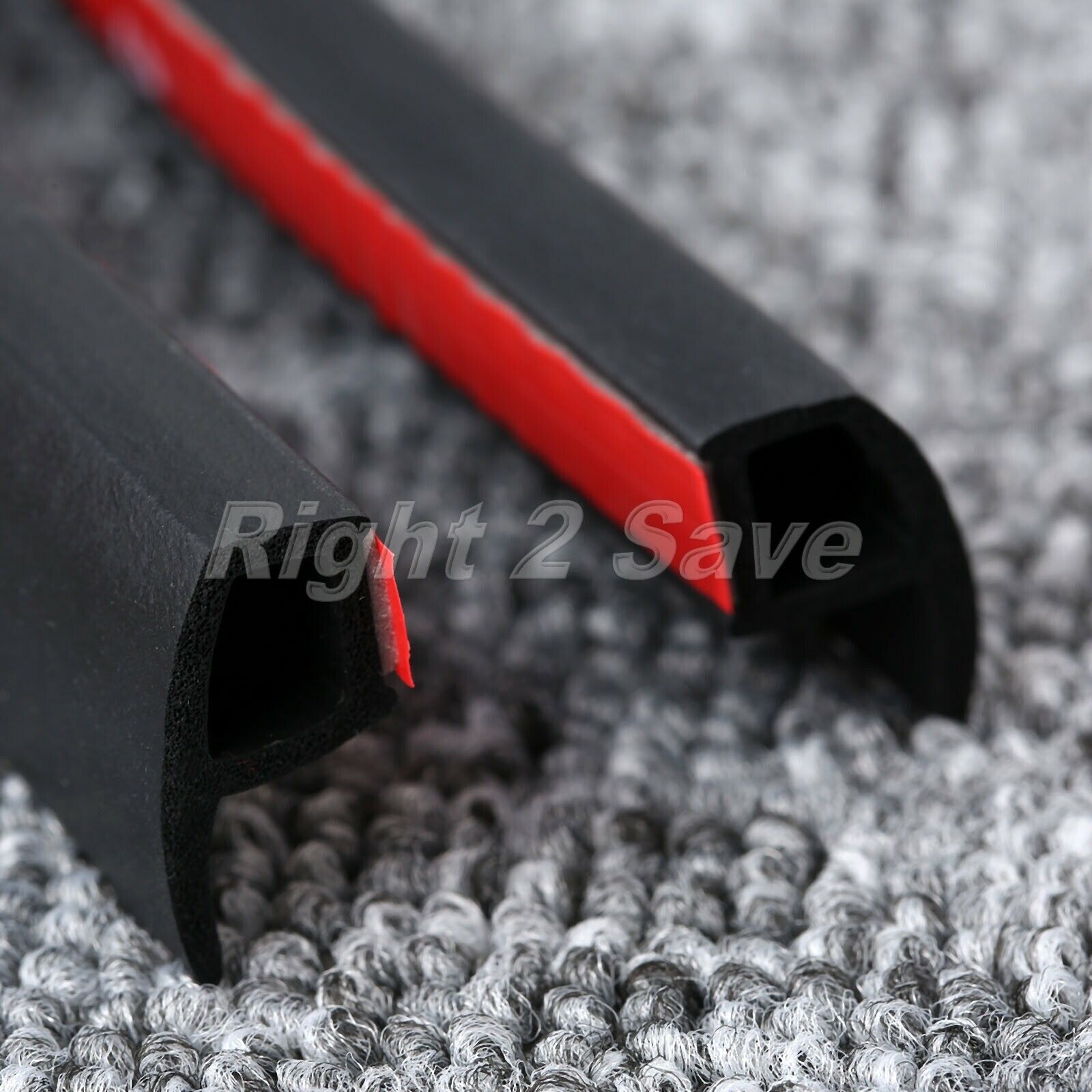 4M Auto Car Truck Door P-shape Rubber Sealing Weather Strip Hollow Universal