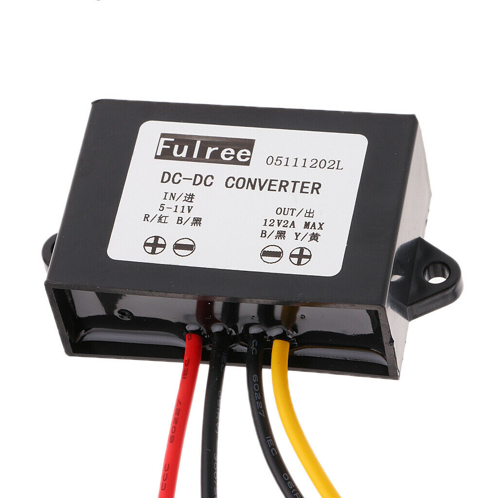 Voltage Booster Power DC Converter Regulator 5V(5-11V) Step up to 12V 2A 24W