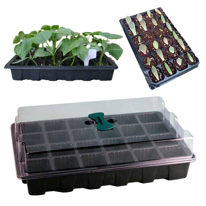 1PC Plant Nursery Pot Planting Tray Kit Germination Box With Lid Home Garden