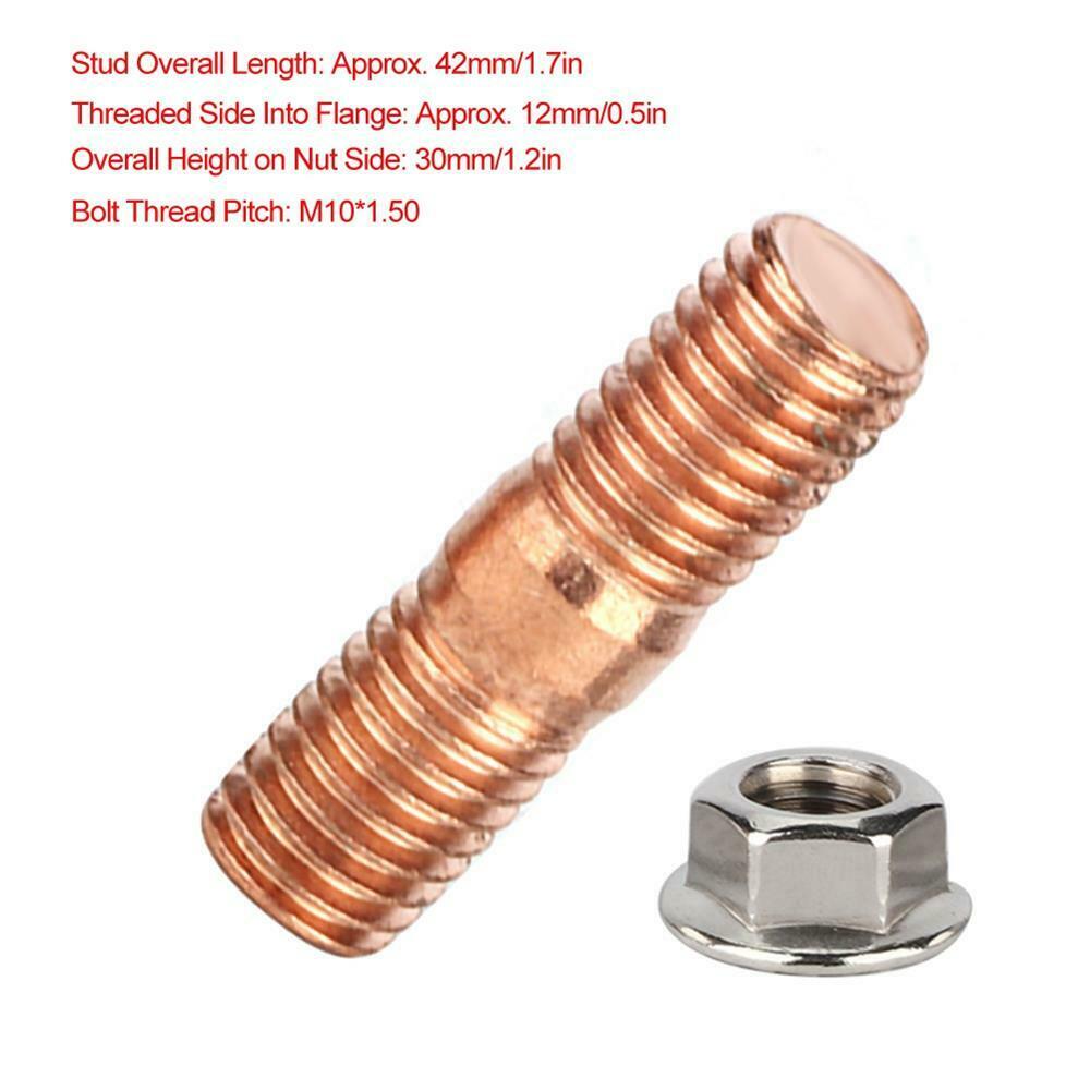 Professional M10x1.50 Bolt Thread Pitch T3 T4 T6 High Strength Turbo Stud Kit