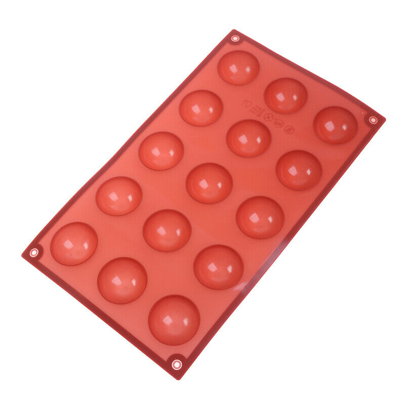 Hemisphere Shape Silicone 15Holes Baking Accessories Bakeware Kitchen Mo.l8