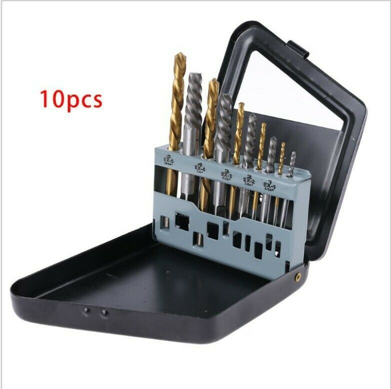 Screw Extractor Set Drill Bit Extractor Set 10Pcs