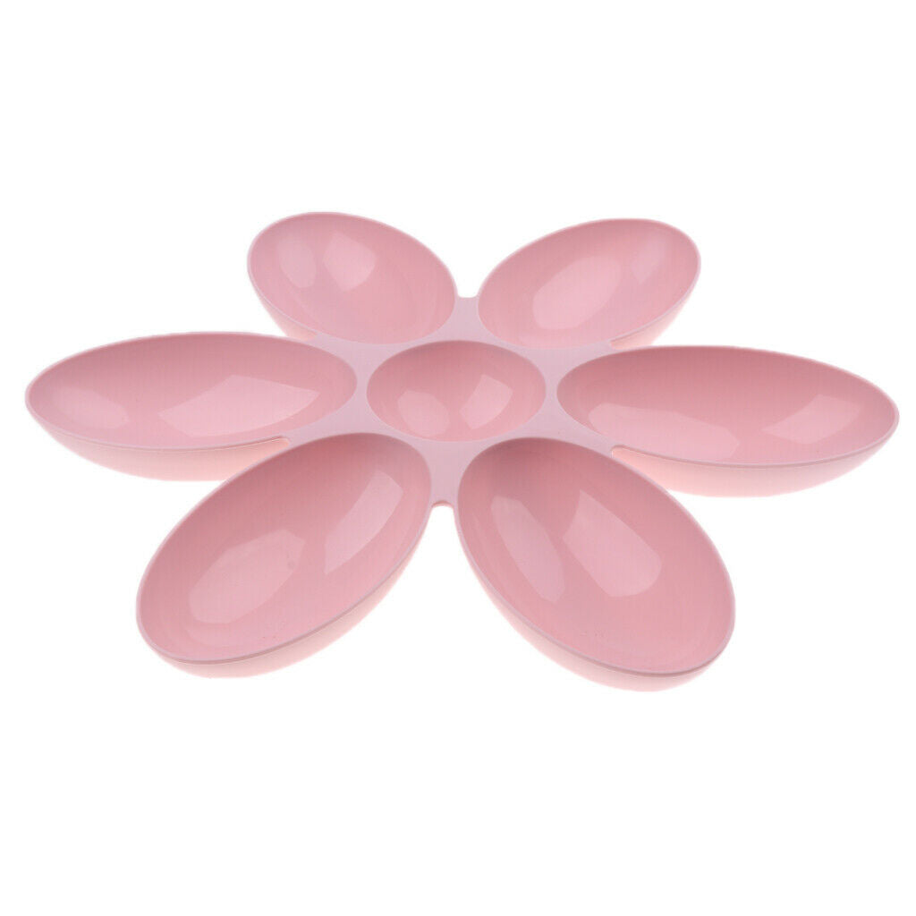 Pet Puppy Kitten Flower-shape Bowl Interactive Food Feeder Healthy Dish Pink