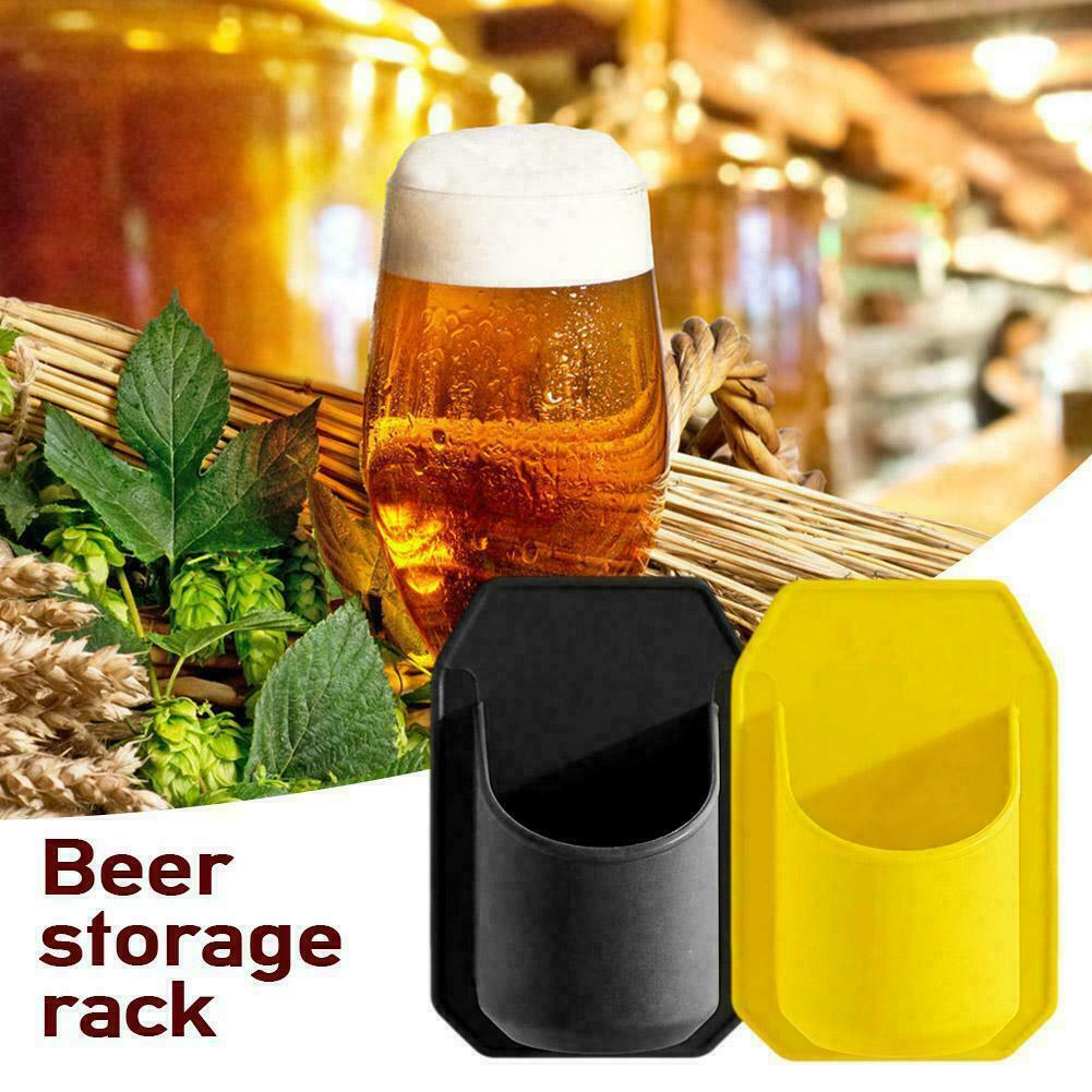 Shower Beer Holder Beverage Drink Rack Black Sticks Glass to Sudski BEST G5F8