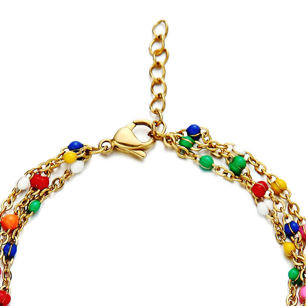 Bohemian Multilayer Dainty Beaded Bracelets for Women Men Party Street