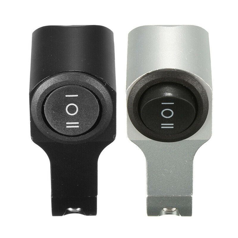 Aluminum Motorcycle Handlebar Headlight Switch Three-position Switch 22mm 7/8"