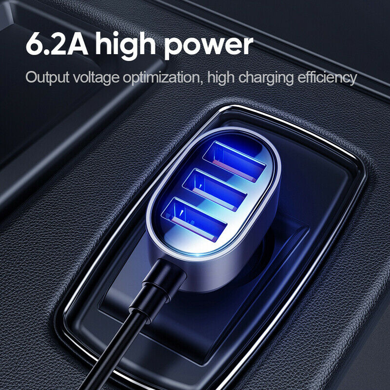 1 in 5 Car Phone Fast Charging 5 Ports USB Charger Adapter For Universal 12V-24V