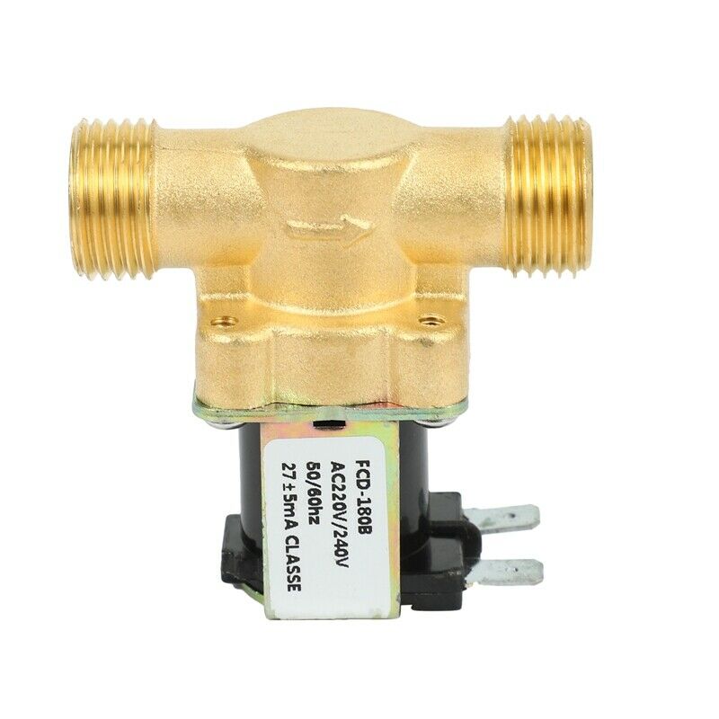 Ac 220V 1/2 Inch Solar Water Heater Solenoid Valve Normally Closed Inlet ValveP9