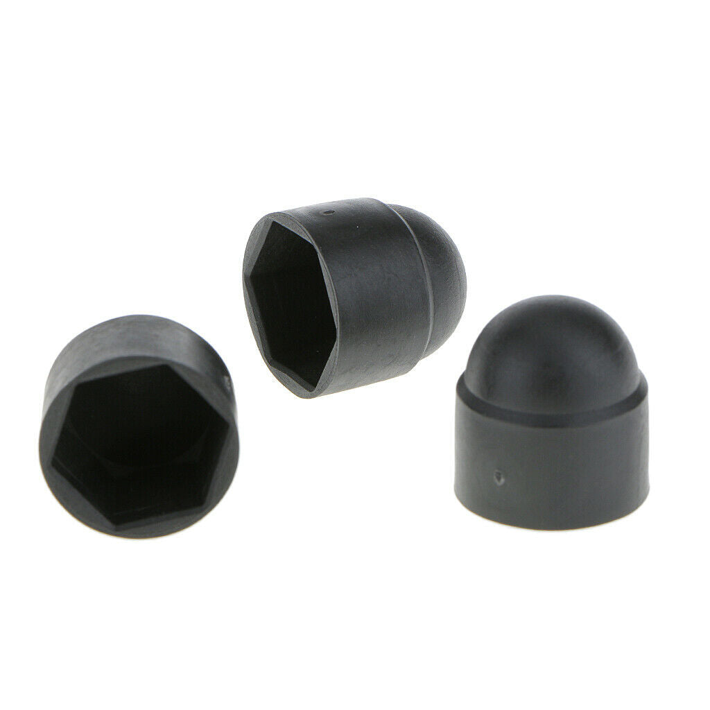 10pcs M12 + 10Pcs M10 Black Dome  Nut Protectors Cover Hex Head Screw