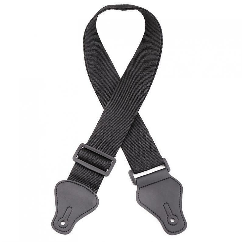 Adjustable Black Guitar Strap for Acoustic Electric Bass