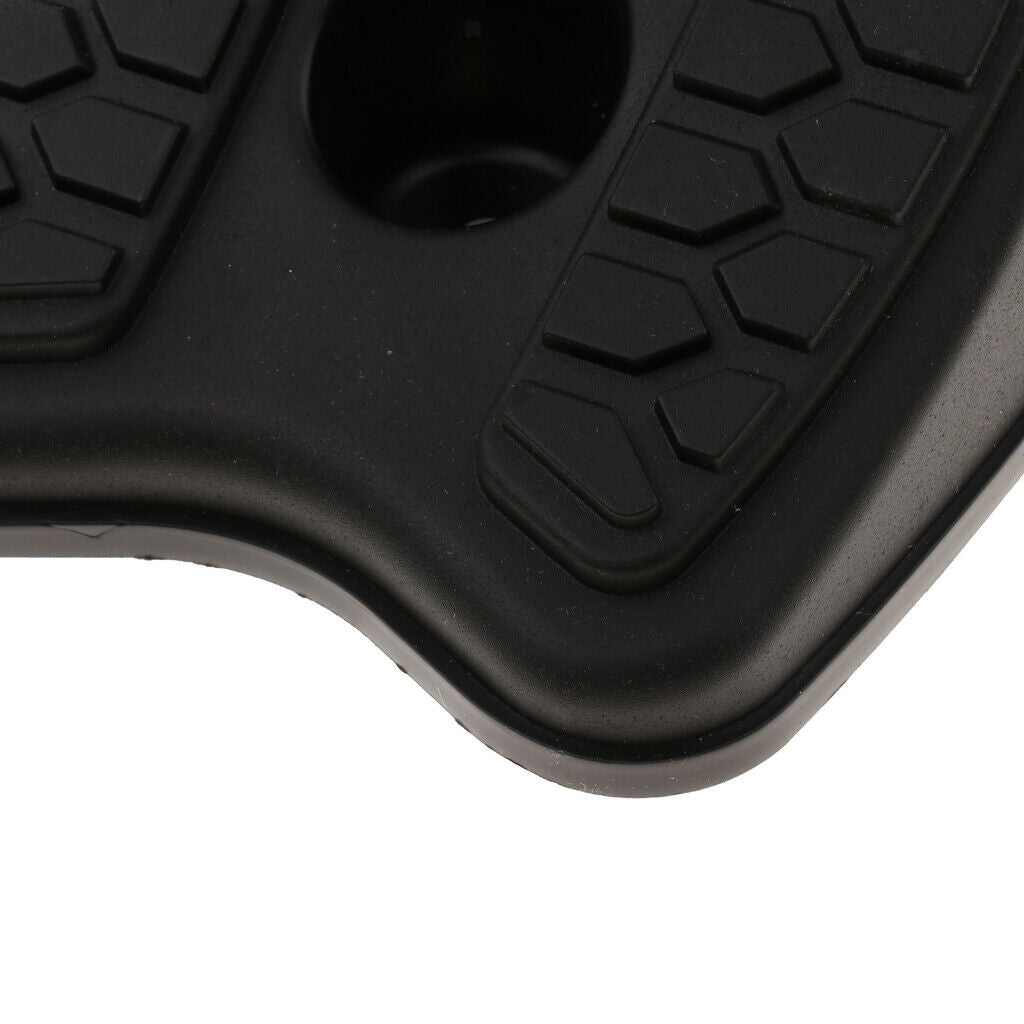 2 Pieces Anti-slip Universal Car Vehicles Wheel Tire Chock Stop Blocks Black