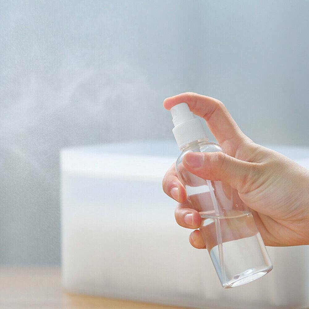 Lots 5Pcs 60ml 2OZ Travel Transparent Plastic Empty Spray Bottle Set Reuse US