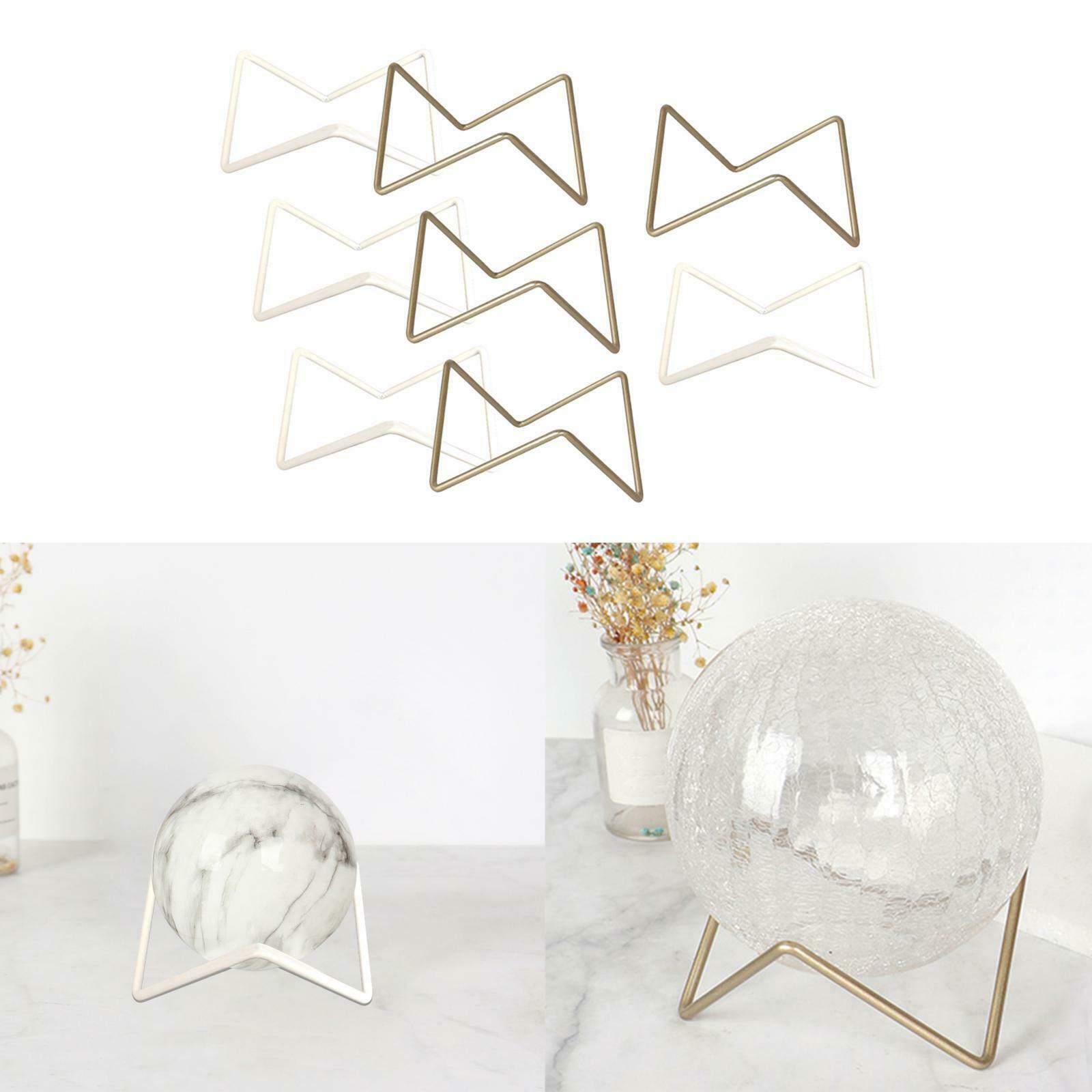 Set of 8 Display Stand for Crystal Ball Desktop Minerals Support Holder Base