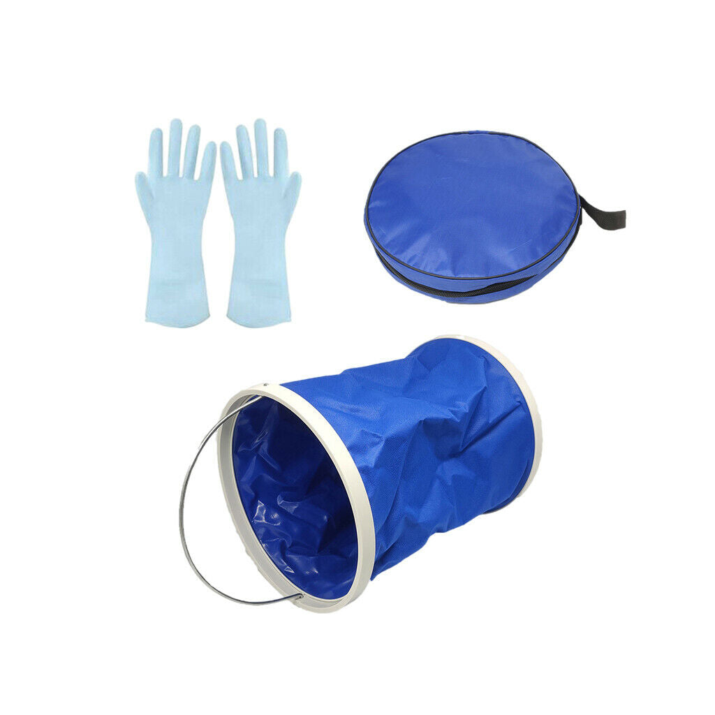 3Gallon Collapsible Bucket Portable Water Storage Container Outdoor Camping