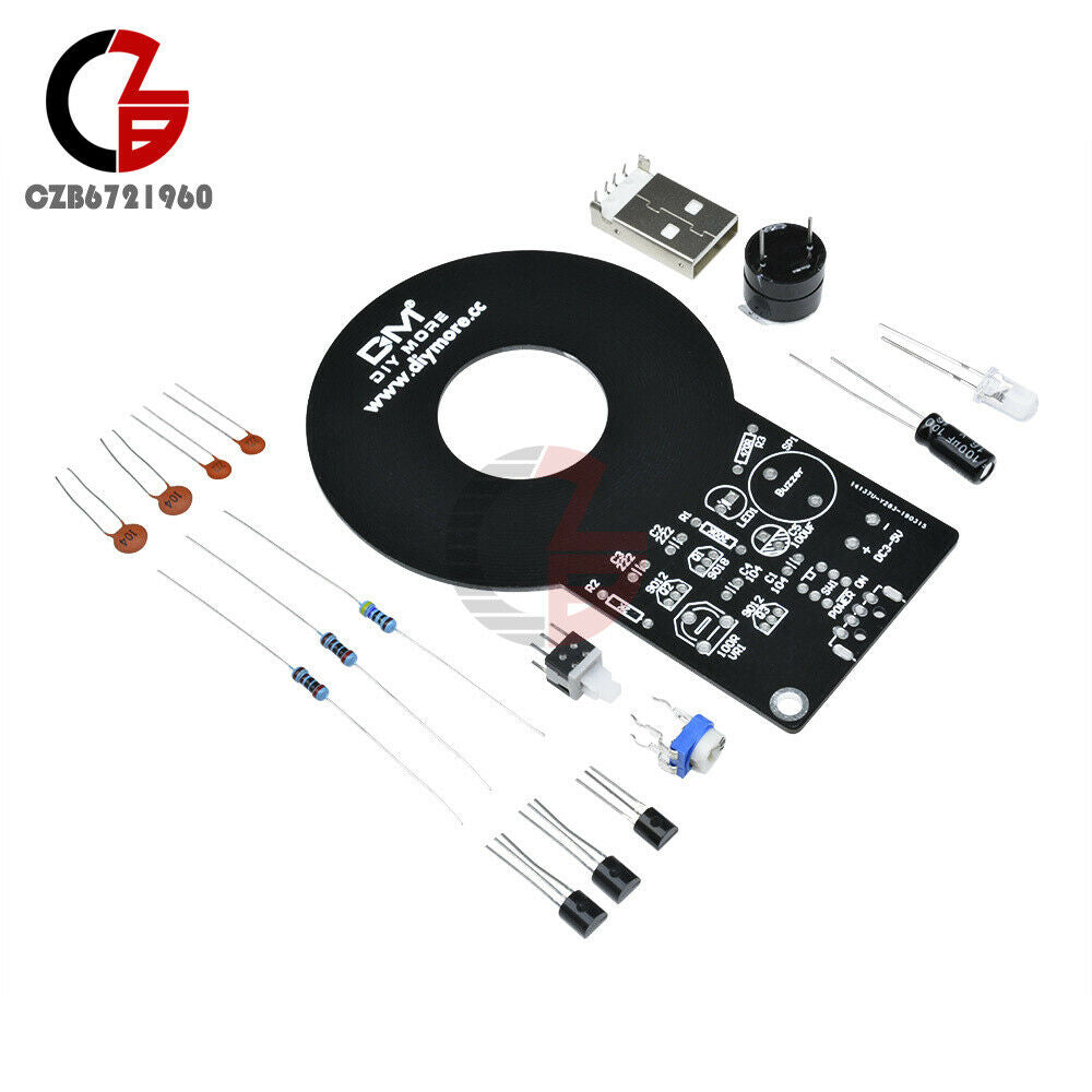 Metal Detector Kits Electronic Non-contact Sensor Module DIY Kit + Battery Box
