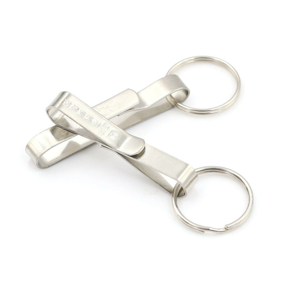 Stainless Steel Compact Quick Release Keychain Belt Clip Key Ring Holder