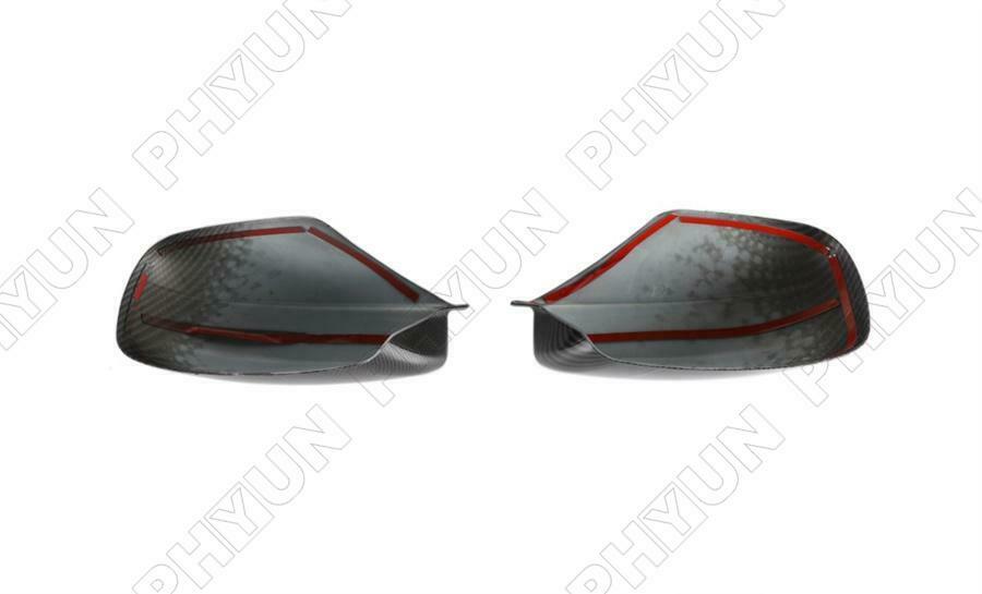 For 2011-2021 Dodge Charger Rearview Mirror Covers Decoration Carbon Fiber Look