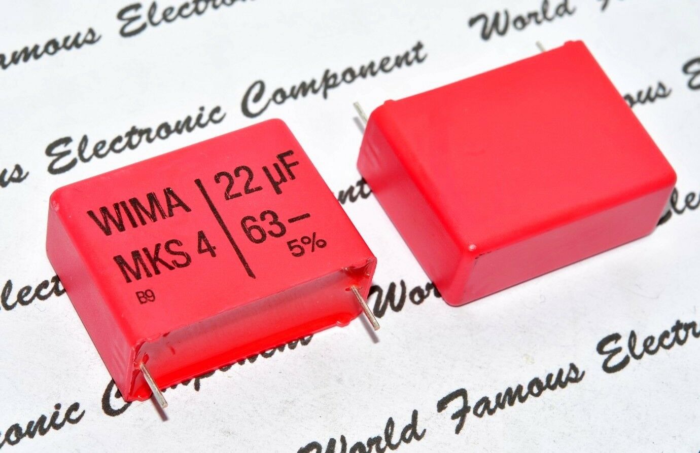 1pcs - WIMA MKS4 22uF (22µF) 63V 5% pitch:27.5mm Capacitor MKS4C052206D00JSSD