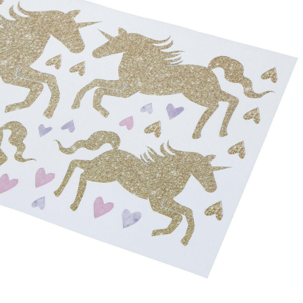 Cartoon Unicorns cloud Horse Wall Stickers for Girls Bedroom Decor Animal.l8