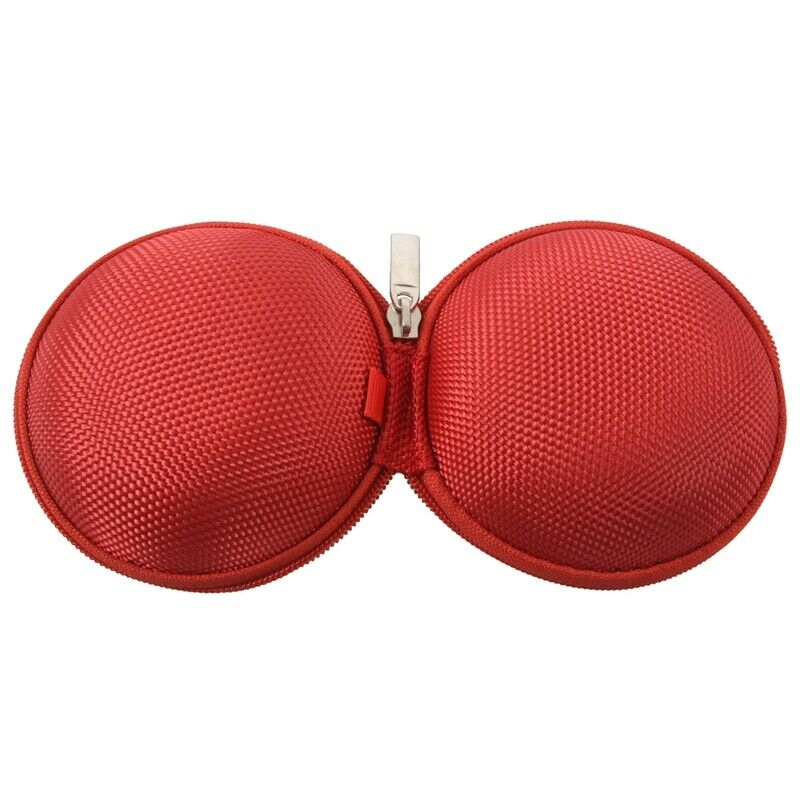 Carrying Hard Case Bag for Earphone Headphone iPod MP3 red G1U2U2