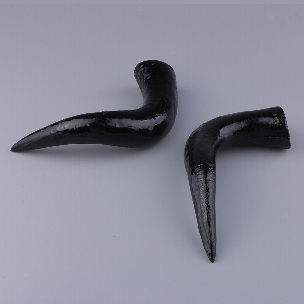 Artificial OX Horn Halloween Costume Accessory Gothic Hair Headband DIY 20cm